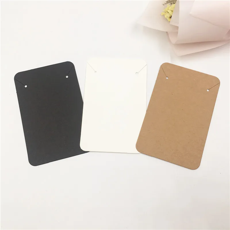 

50pcs/Lot Kraft Cardboard Fashion Jewelry Packaging Card Necklace Bracelet accessories Display Cards 8.8x5.6cm