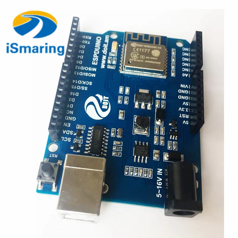 

Official iSmaring ESPDuino Robot WiFi Controller Compatible with Arduino UNO R3 Development Board from ESP8266 for Robotic Model
