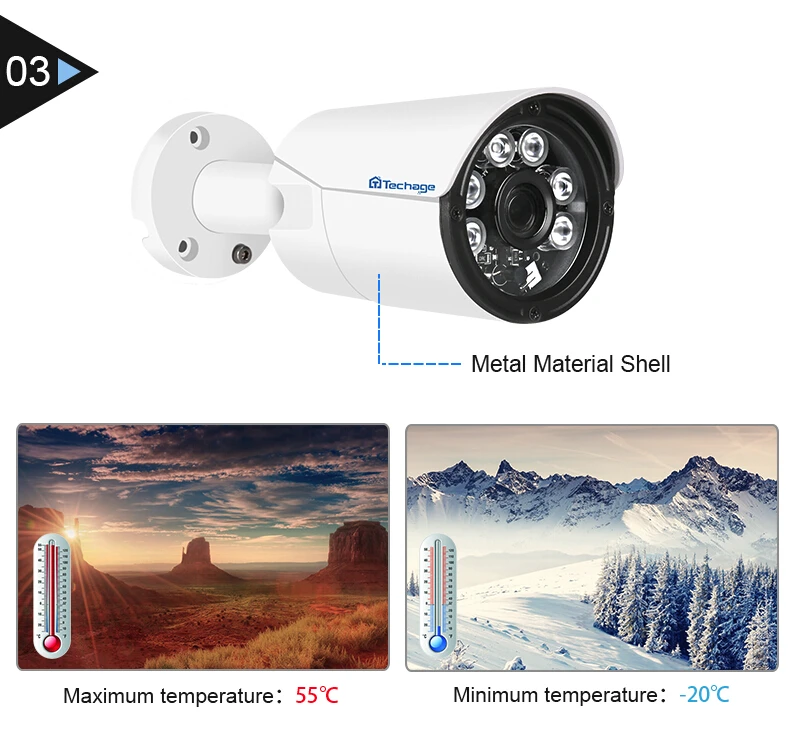 Techage XMeye 8CH 4.0MP AHD DVR камера комплект 4MP HDMI ночного видения P2P камера видеонаблюдения системы безопасности CCTV комплекты 2 ТБ HDD