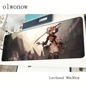 

nier automata pad mouse Mass pattern computador gamer mouse pad 90x30cm padmouse Popular mousepad ergonomic gadget office mats