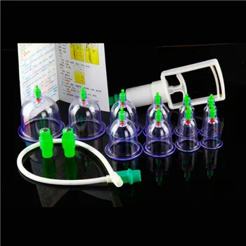 

Set of10 Vacuum Cupping Device Chinese Health Care Therapy Body/Back Massage & Relaxation Cans acupuncture Massage Suction Cup