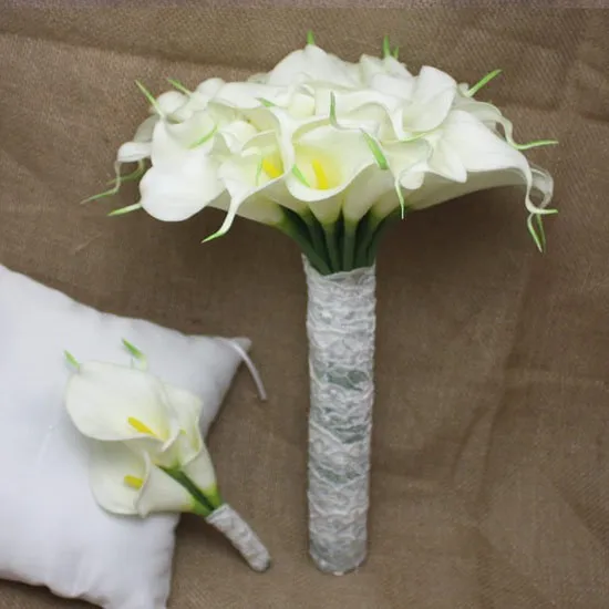 Бесплатная доставка Красивая искусственный материал PU цветок украшение дома события и партия Декоративные Калла цветок