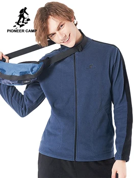 

Pioneer camp new autumn winter fleece jacket men brand clothing warm patchwork stand collar jacket coat male outerwear AJK801371
