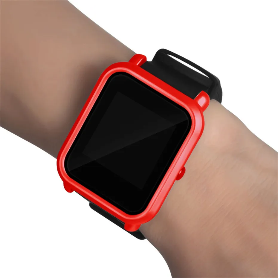 Защитный чехол для смарт часов Xiaomi Huami Amazfit Bip Bit youth цветная рамка тонкий защитный