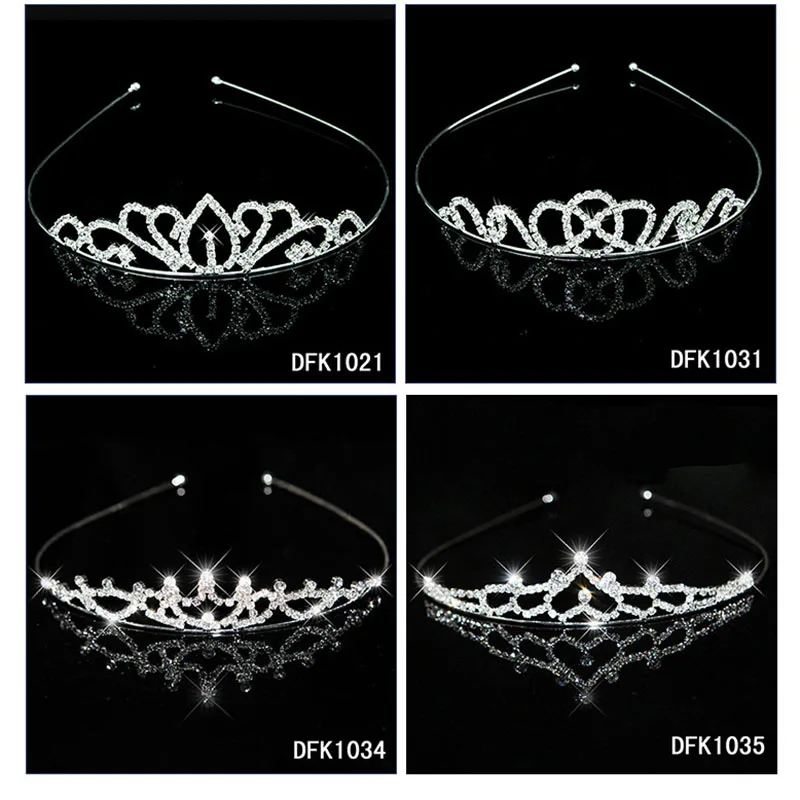 

2019/Princess Tiaras and Crowns Rhine stone Kid Girls Lover Bridal Prom Crown Wedding Party Accessiories Hair Jewelry
