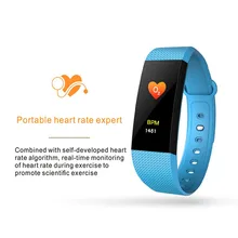 Best продажи смарт-браслет сердечного ритма Мониторы Приборы для измерения артериального давления Фитнес трекер Smart Band спортивные часы для IOS телефона Android