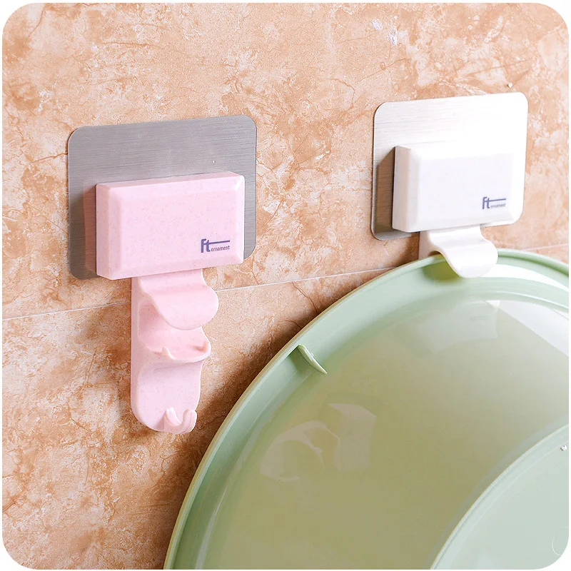 

Wall Hooks Strong Pink White Suction Cup Sucker Hanger For Kitchen Bathroom Washbasin Key Holder Bearing 5KG Storage Hangers