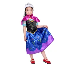 Children's Day New Ice Romance Ice and Snow Girl Queen Aisha Anna Princess Skirt Performance Costume its snow day