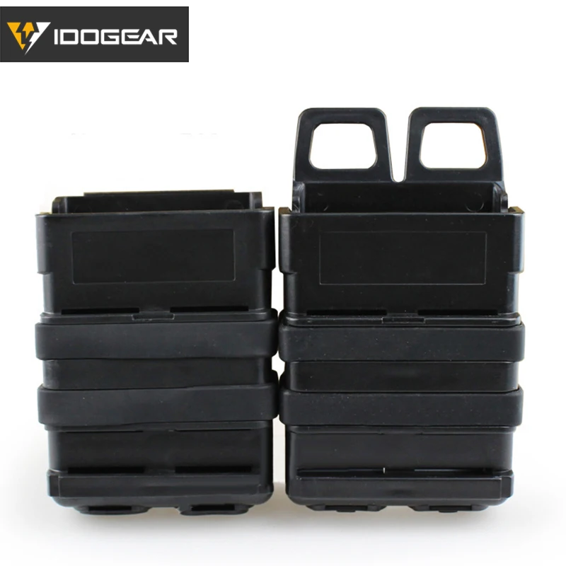 Black IDOGEAR Тактический Fastmag Молл Mag Перевозчик 5,56 винтовка, подсумок держатель Набор Охота 3535 - Цвет: Black