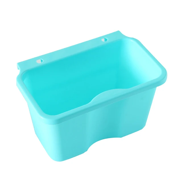 Best Offers Square Kitchen Cabinet Simple Mini Trash Storage Box Organizers Garbage Holder Portable Hang Type Garbage Can S:21 x 13 x 12cm