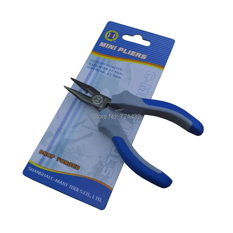 

C-mart tools needle point-nosed pliers nipper pincer long flat nose tongs sharp nose pinchers B0017-05 hand tools