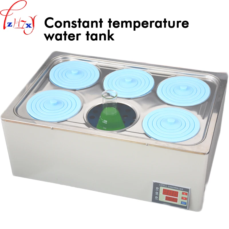 

1pc SYG-6 Electric heating digital display temperature water bath pan 6 holes constant temperature water tank 220V
