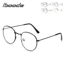 Iboode-gafas de lectura redondas y de Metal para hombre y mujer, anteojos de lectura Unisex con marco dorado, negro y plateado + 1,0, 1,5, 2,0, 2,5, 3,0, 3,5, 4