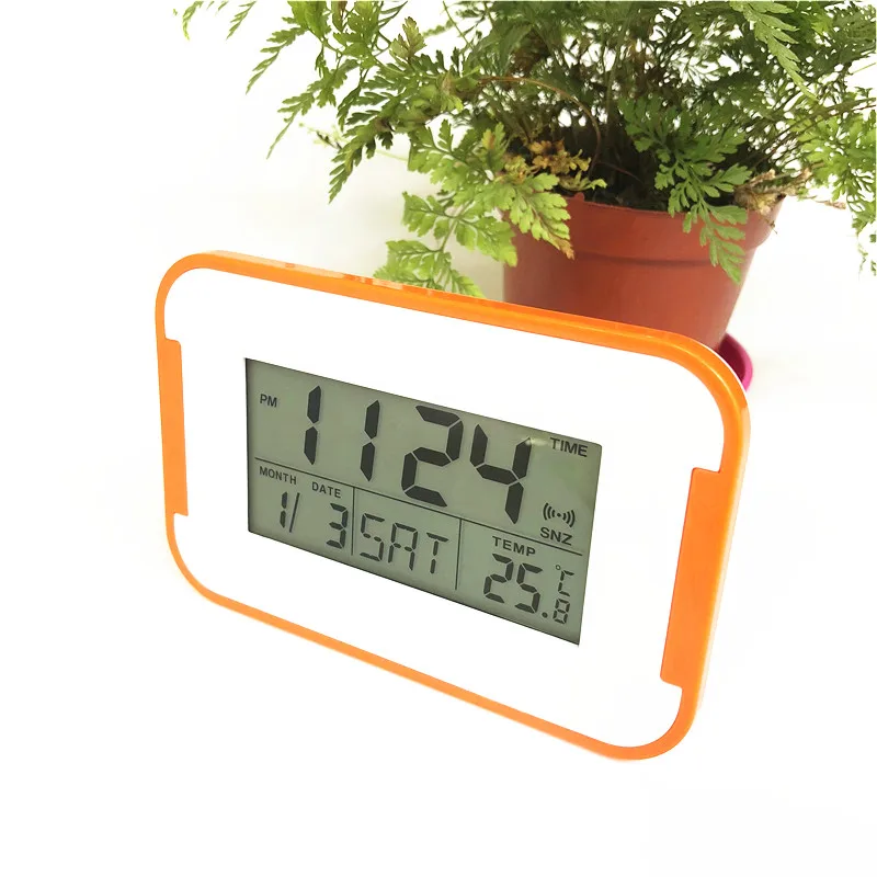 New! snooze alarm clocks calendar backlight temperature timer Snooze