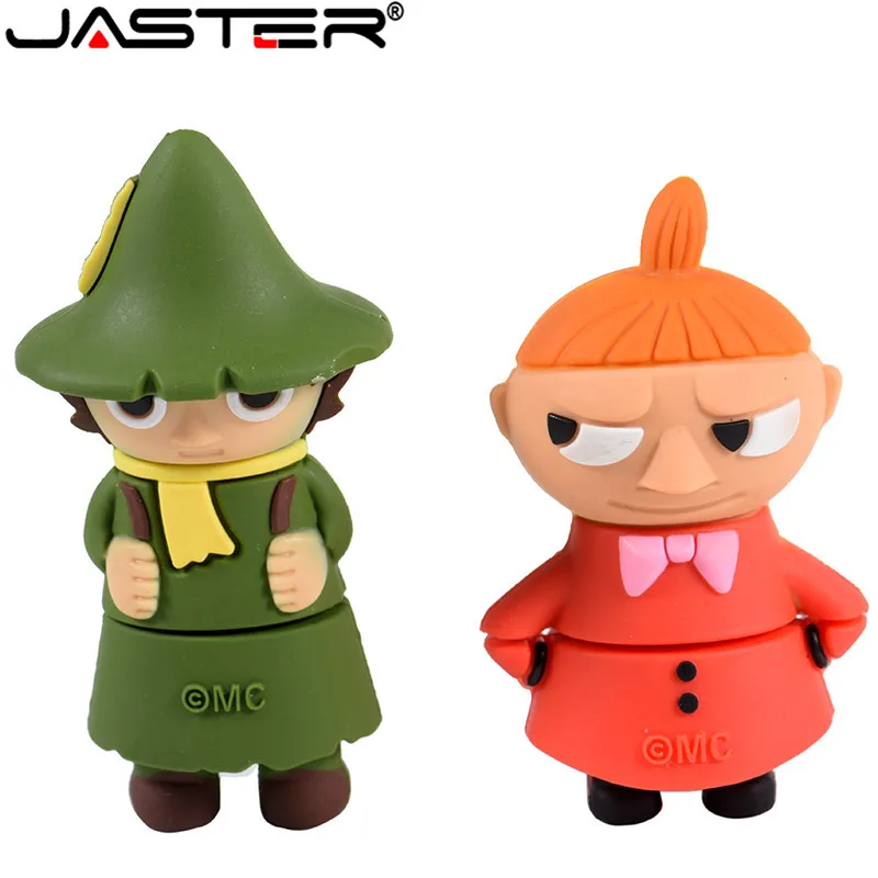 

Pen drive 64GB 32GB 16GB 8GB 4GB cartoon Moomin Valley memory stick u disk lovely Little My/Snufkin usb flash drive pendrive cl