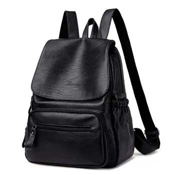 

102018 newhotstacy women leather backpack lady casual travel bag