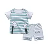 Conjunto de ropa de verano para niño y niña, ropa de algodón de calidad de manga corta, traje de cuerpo, conjunto de ropa de niño de dibujos animados, novedad de 2022 ► Foto 3/6