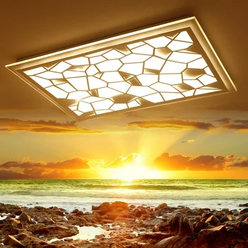 

Living Room Light Rectangular Modern Simple Ceiling Light Fashion LED Atmosphere Bedroom Light Creative Individual Ceiling lamp