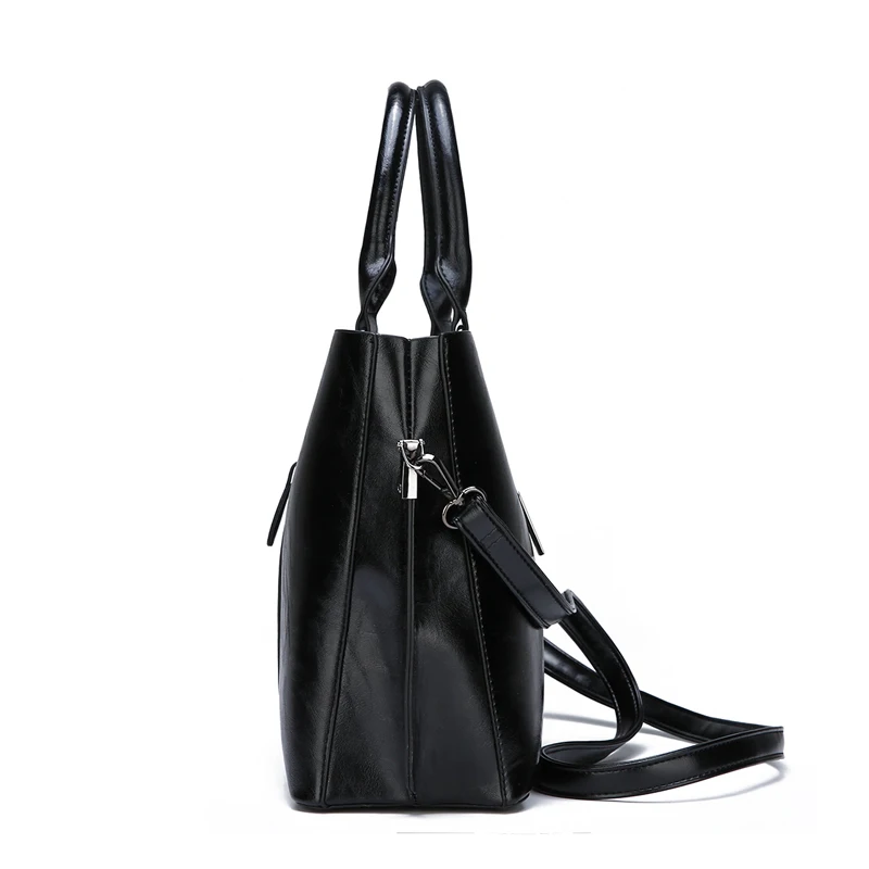 High-Grade Oil Wax Skin Two Sets of Composite Bag Ladies Handbags New Fashion High Quality Casual W - 32964684749