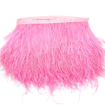 

8-10cm 10M/bag Ostrich Feather Lace Ribbon Home Decoration Crafts Wedding Embellishment Handmade Sewing DIY Accessories
