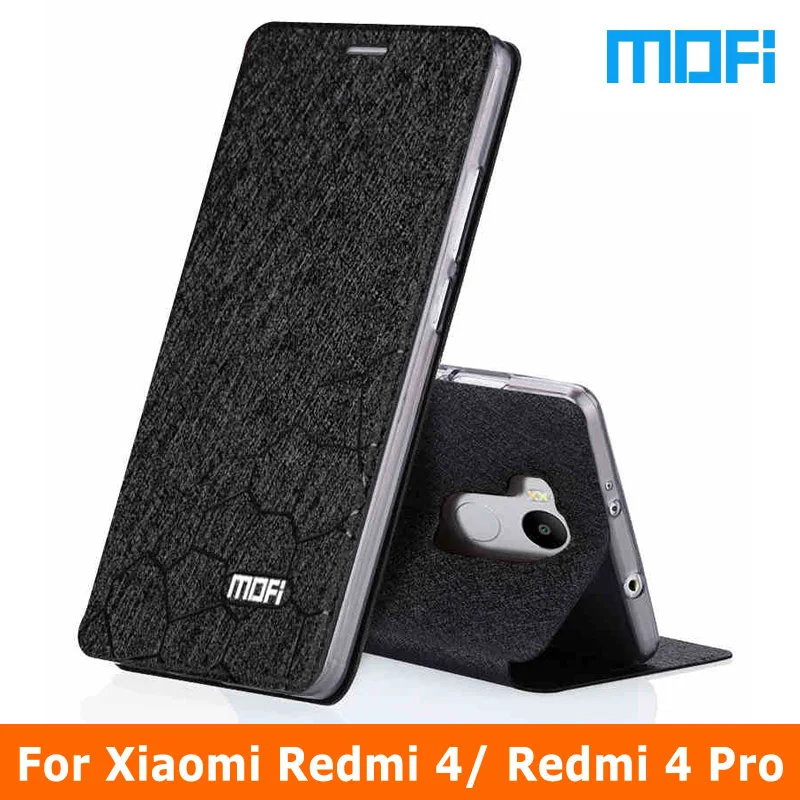 Original Mofi brand redmi 4 Case Flip Leather Case For Xiaomi redmi 4 pro phone case