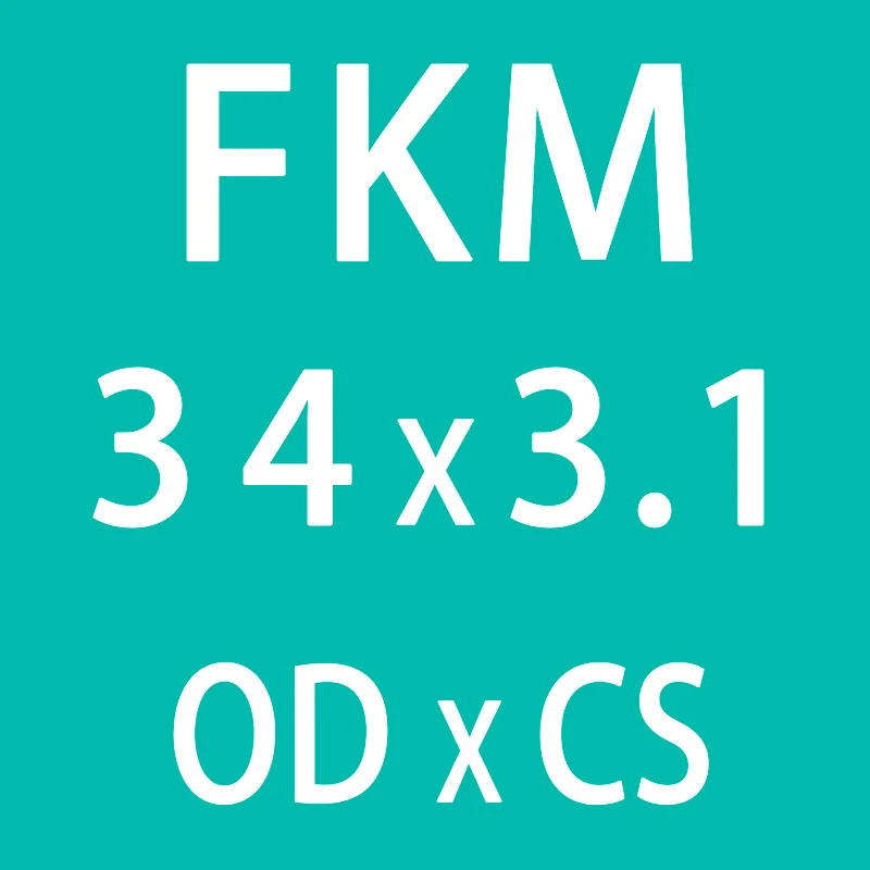 5 шт./лот резиновое кольцо зеленый FKM уплотнительное кольцо 3,1 мм Толщина OD31/32/33/34/35/36/37/38/39/40 мм уплотнительные кольца масло для уплотнения уплотнительное кольцо шайба - Цвет: OD34mm