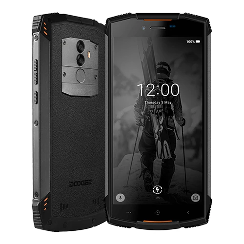 Настоящий водонепроницаемый смартфон DOOGEE S55 IP68, 4 Гб ОЗУ, 64 Гб ПЗУ, 5500 мАч, Восьмиядерный процессор MTK6750T, 5,5 дюймов, Android 8,0, две sim-карты, МП, 4 глте - Цвет: Fashion Orange