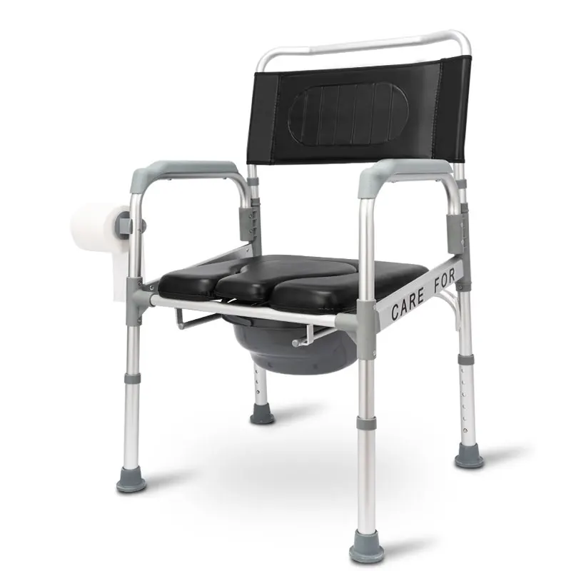 

Elderly Toilet Chair Disabled toilet pregnant women chair mobile home folding bath chair