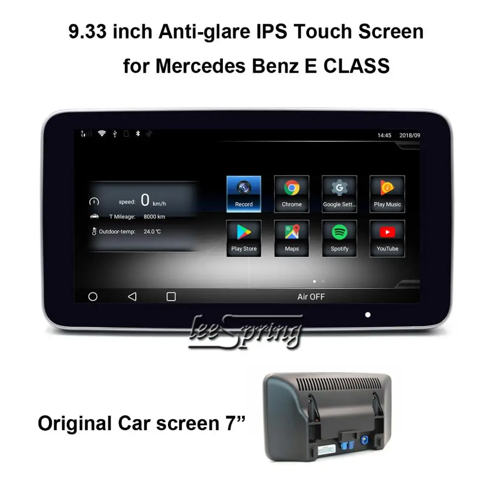 Top 9.33 inch Anti-glare IPS Touch Screen Android Multimedia Player for Mercedes Benz E CLASS 2010-2016 with GPS Navigation 1