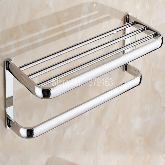 bathroom accessory polished chrome wall mounted bathroom large towel rail holder storage rack shelf bar aba831 - Bathroom Accessories Towel Rail bathroom accessory polished chrome wall mounted bathroom large towel rail holder storage rack shelf bar aba831 - Bathroom Accessories Towel Rail