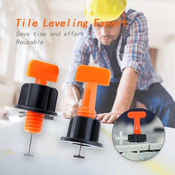 

50pcs/set Reusable Tile Leveling System Adjustable Locator Plier Level Wedges Anti-lippage Tile Leveling Alignment Wedges Spacer