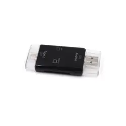 Портативный многофункциональный 4 в 1 кардридер USB 2,0 безопасная цифровая карта памяти тип-c OTG кардридер Расширительная карта