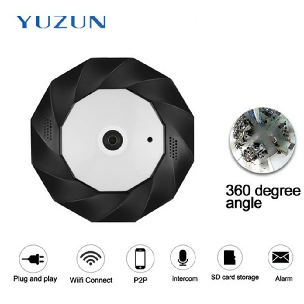 

Wireless 360 Degree Panoramic Camera Fisheye Camera HD 960P 1.3MP WIFI IP Camera Home Security Surveillance Camera Night Vision