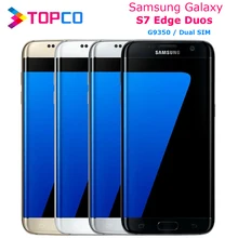 Samsung Galaxy S7 edge Duos G9350 Dual Sim Original Unlocked Android Mobile Phone Octa Core 5.5" 12MP&5MP RAM 4G ROM 32GB NFC