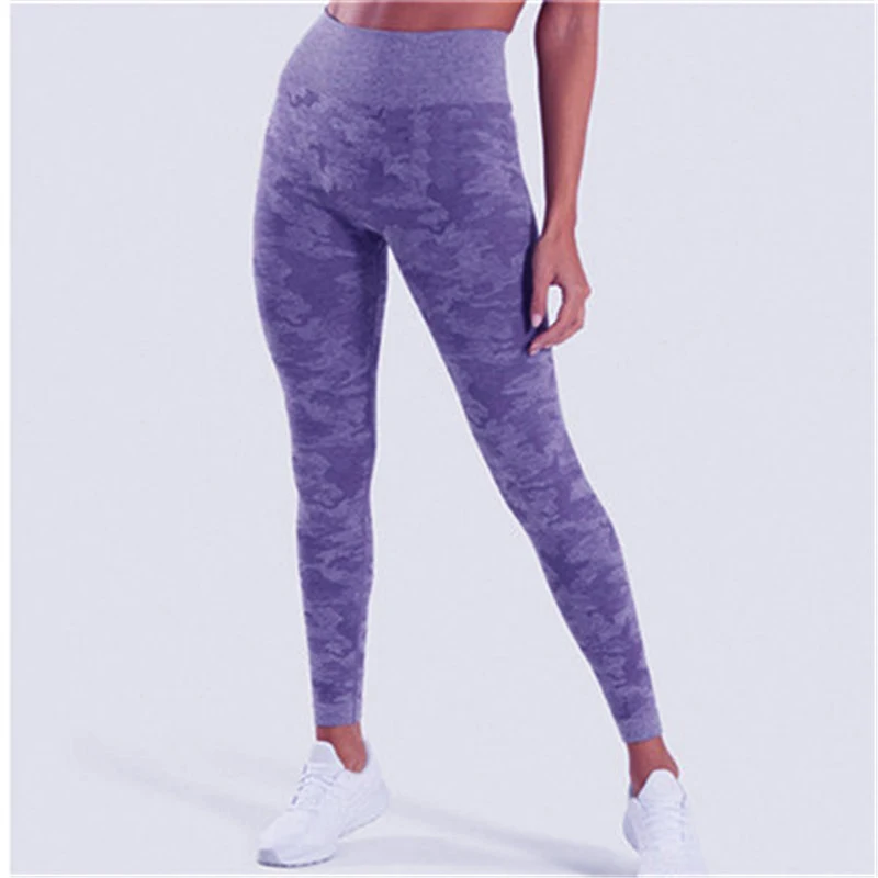  Compression Tights Women Shark High Waist Camouflage Running Workout Sports Fintness Pants Gym Camo Seamless Leggings