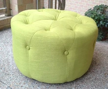 Free Shipping Modern Cloth Round Stool