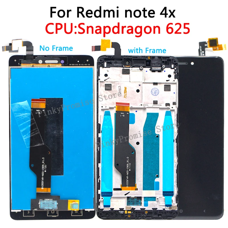 Дисплей с тачскрином для XIAOMI Redmi Note 4X Snapdragon 625 рамкой | Мобильные телефоны и