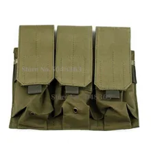Охотничий страйкбол Открытый molle тактический, тройной AR15 M4 5,56 мм Журнал Mag Pouch пистолет жилет для стрельбы инструмент Dump Drop Bag