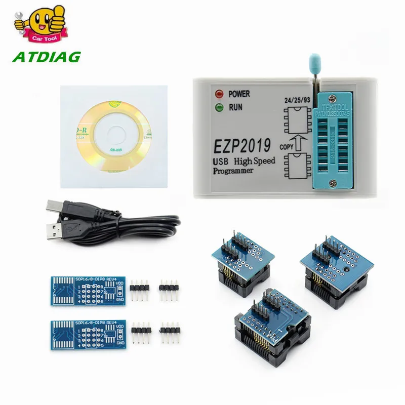 Test Base EZP2019 USB SPI Programmer Support 24 25 93 EEPROM Flash Bios CJ