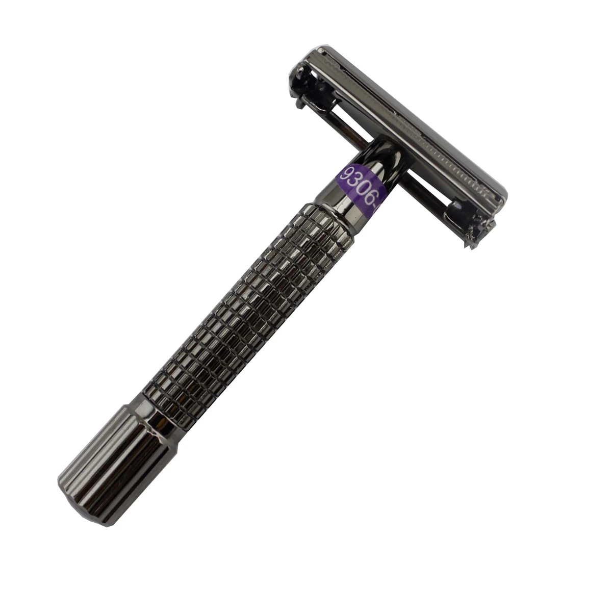 WEISHI 9306, двойная ручная бритва, Мужская безопасная бритва, пластиковый чехол для путешествий - Цвет: Gunmetal 9306C