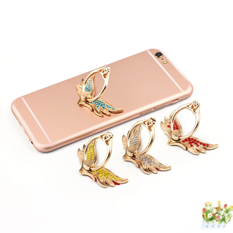 Angel Wings 360 Degree Rotating Grip Ring Cellphone Mobile Phone Holder