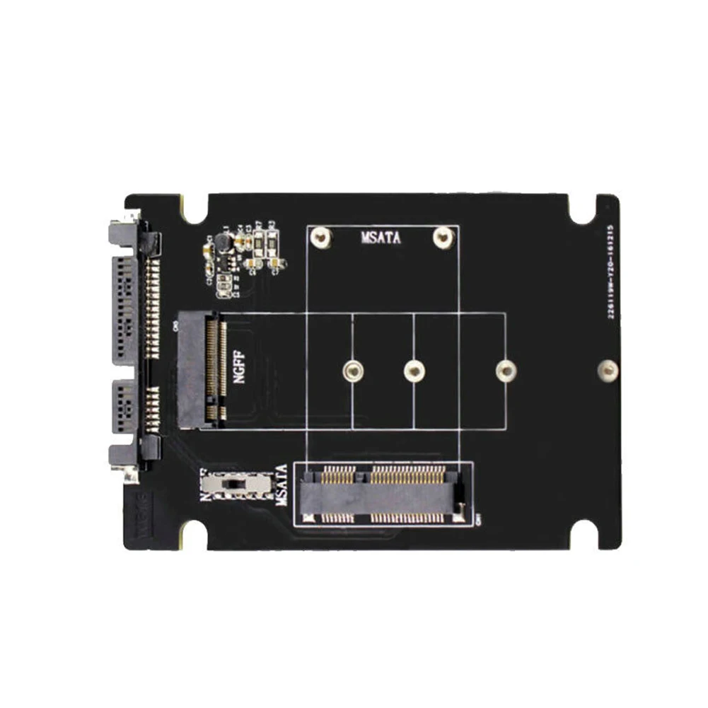 

Card Converter Professional Boards Desktop SSD 2 In 1 NGFF PCB Adapter Easy Installation Disk Drive MSATA To SATA M.2 To SATA3