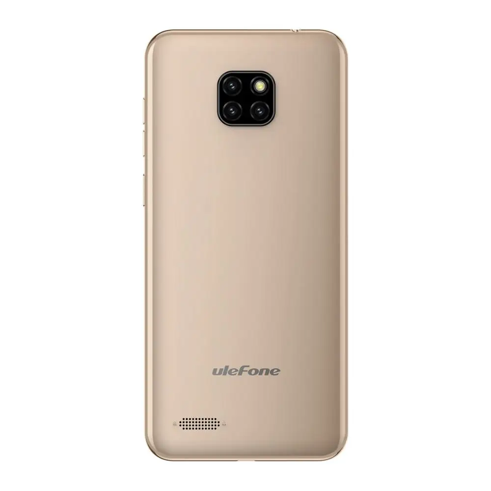 Смартфон Ulefone Note 7, 6,1 дюймов, 1 ГБ ОЗУ, 16 Гб ПЗУ, четырехъядерный процессор MT6580A, 3500 мАч, Face ID, три камеры заднего вида, мобильный телефон Android GO - Цвет: Золотой