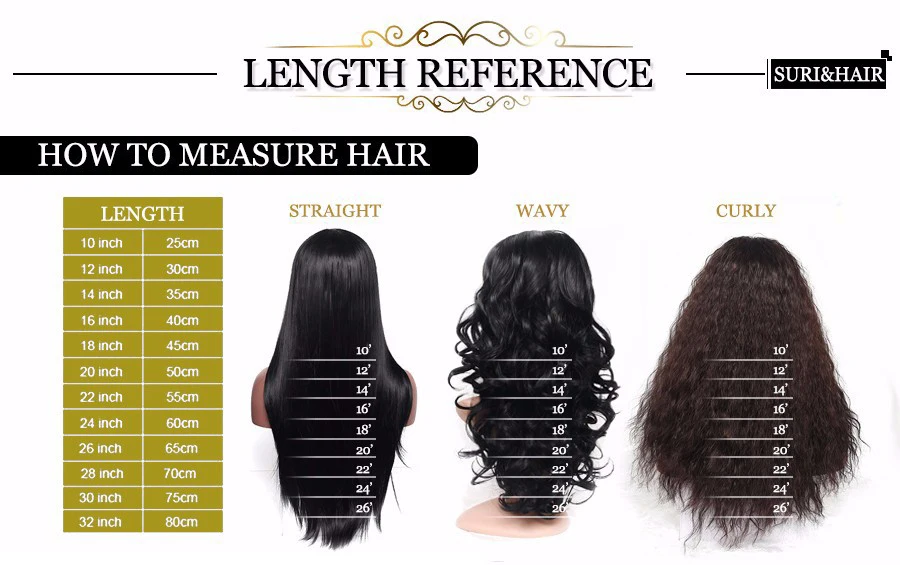 26 Inch Hair Chart