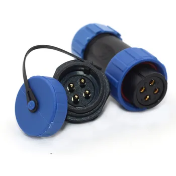 

Waterproof SP21 type IP68 cable connector plug socket Male Female 4pin