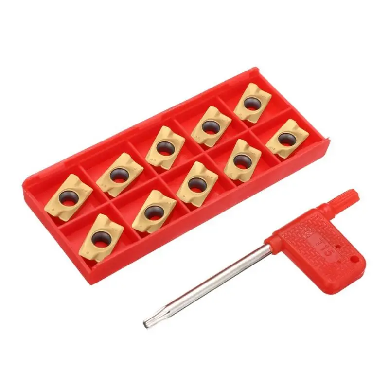 

10x Gold 25R0.8 Indexable Insert APMT1604PDER DP5320 Carbide Inserts CNC Nc Tool