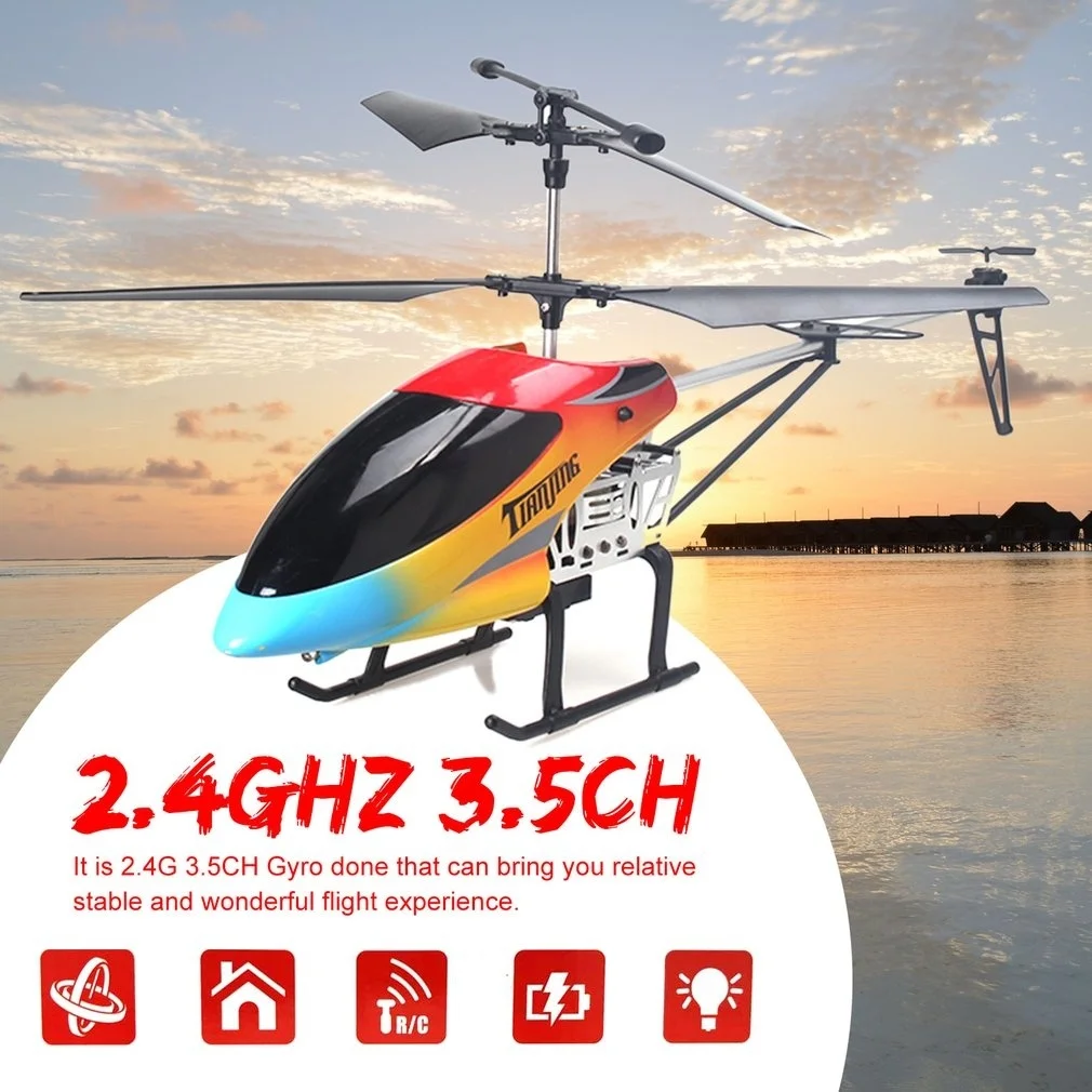 

68CM RC Helicopter Drone 2.4Ghz 3.5CH Alloy Anit-crashed Large Aircraft UAV with Gyroscope Light