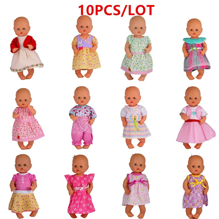 

35cm Famosa Doll Clothes Nenuco Ropa y su Hermanita 10PCS/LOT Doll Accessories DIY Dress Up For 13inch My Little Famosa Doll