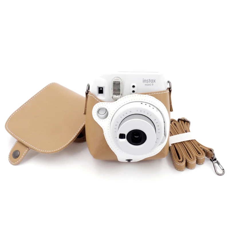 Fujifilm Instax Mini 9 мгновенная камера дымчатый белый+ Fuji 20 пленка+ PU кожаная защитная сумка