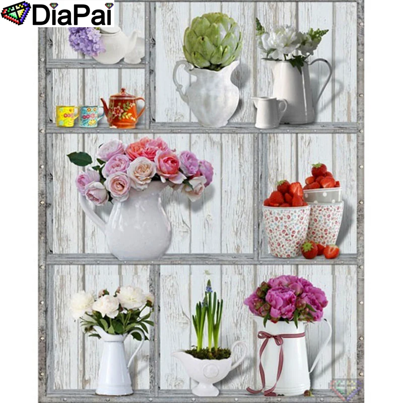 

DIAPAI 100% Full Square/Round Drill 5D DIY Diamond Painting "Flower landscape" Diamond Embroidery Cross Stitch 3D Decor A21577